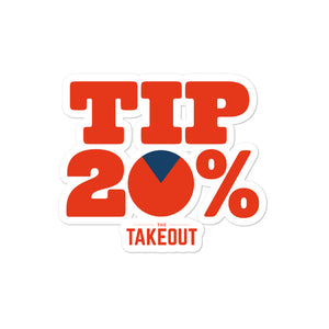 "Tip 20%" Stickers