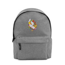 Load image into Gallery viewer, &quot;Food is Delicious&quot; Embroidered Backpack
