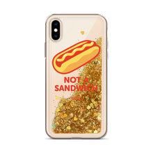 Load image into Gallery viewer, &quot;Not a Sandwich&quot; Liquid Glitter Phone Case
