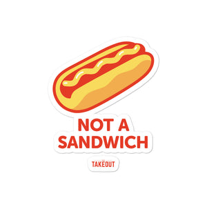 "Not a Sandwich" Stickers